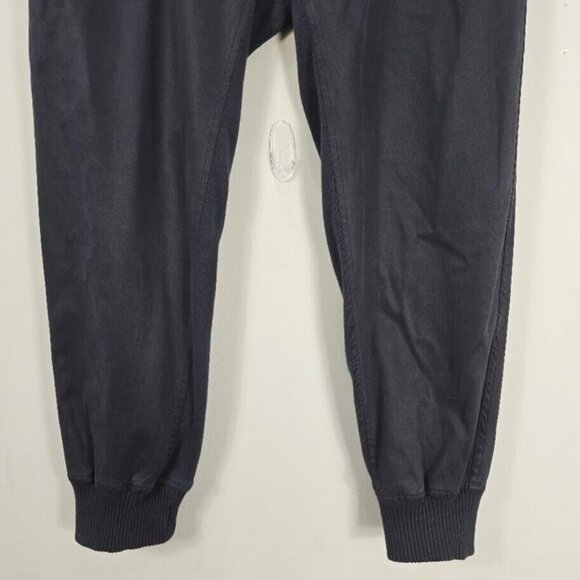 James Perse Standard Mixed Media Pant 3/L Blue Pull On Joggers 100% Cotton - Picture 2 of 12